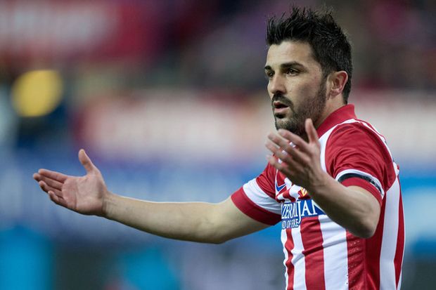 David Villa sukses lapis...