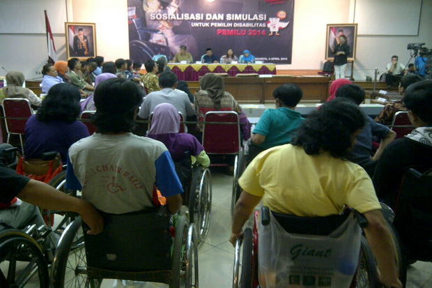 Pemilih disabilitas...
