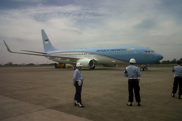 Pesawat kepresidenan...