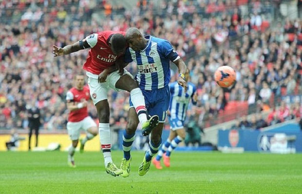 Arsenal-Wigan belum...