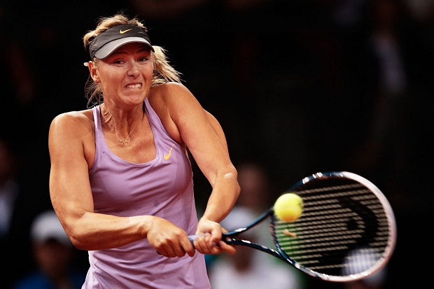 Sharapova cetak hattrick...
