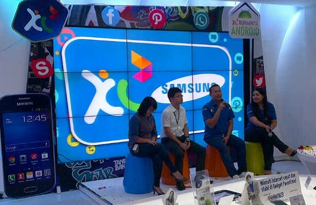 XL gandeng Samsung dorong...