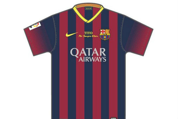 Jersey spesial Barca...