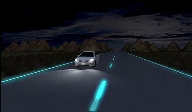Konsep jalan glow in...