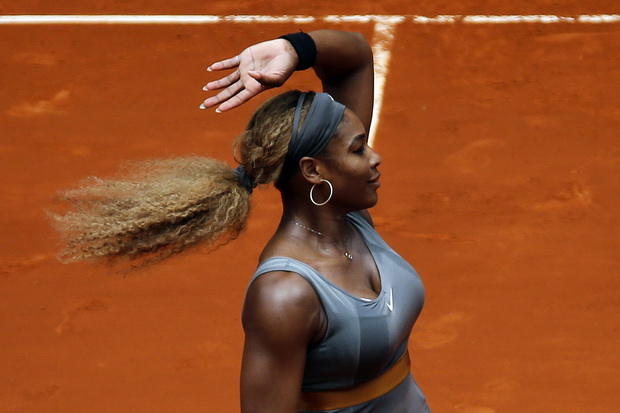 Serena sambut kemenangan...