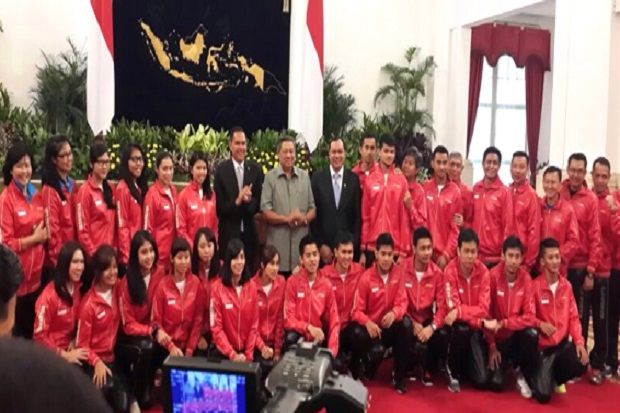 Presiden SBY semangati...
