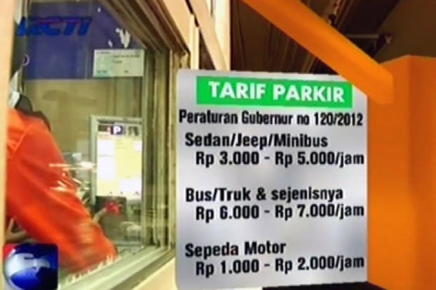 Tarif parkir Tangerang...