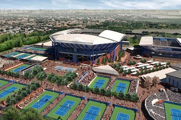 AS bangun istana tenis...