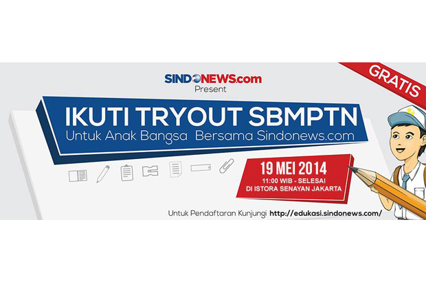 Tryout SBMPTN SINDONEWS.com...