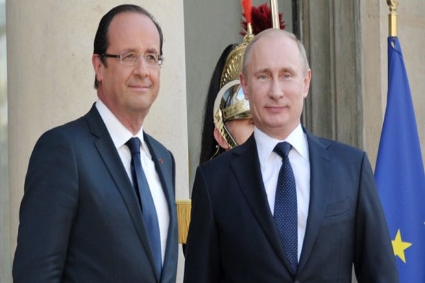 Putin-Hollande Bertemu...