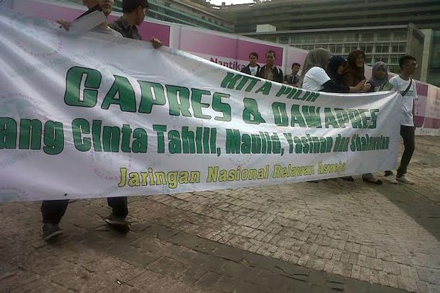 Sejumlah Pendukung Jokowi-JK...