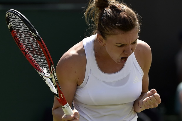 Halep Nyaris Tersandung