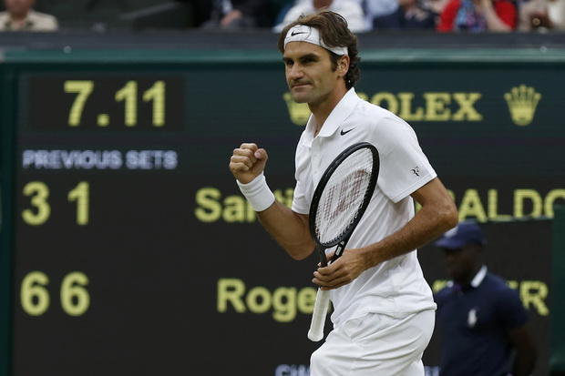 Federer Melenggang ke...