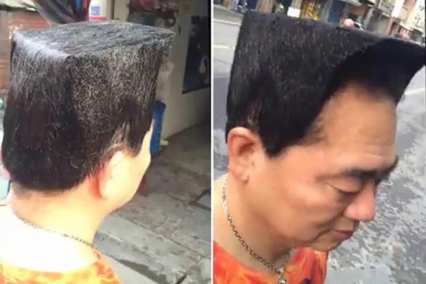 Rambut Pria Taiwan Dipermak...