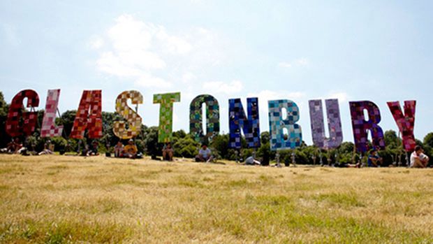 Penonton Glastonbury...