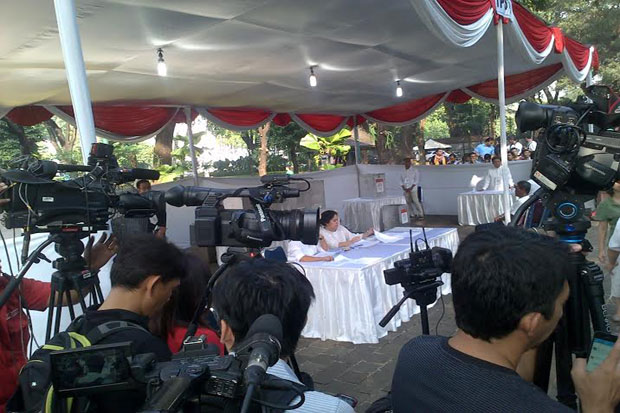 Kedatangan Jokowi, Taman...