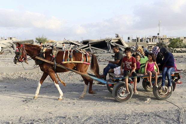 Ribuan Warga Gaza Mulai...