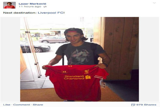 Lewat Facebook, Markovic...
