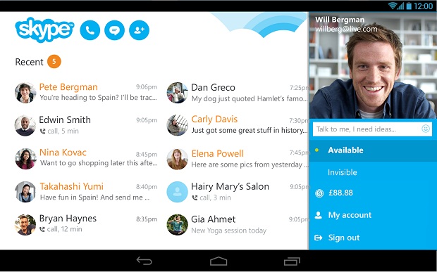 Skype Update Kontak...