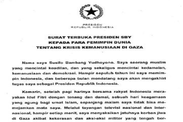 Surat Terbuka Presiden...