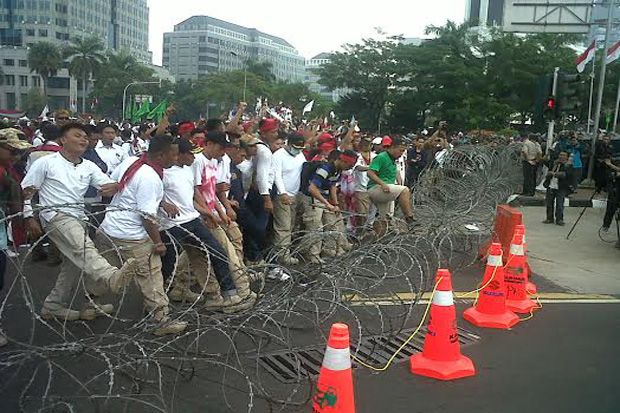 Ribuan Massa Pro Prabowo...
