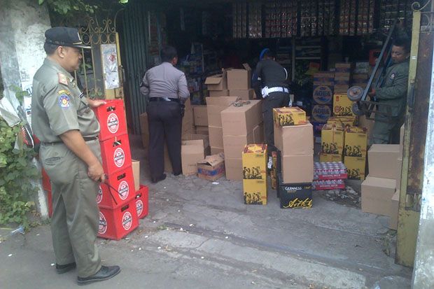 Ribuan Botol Miras Disita