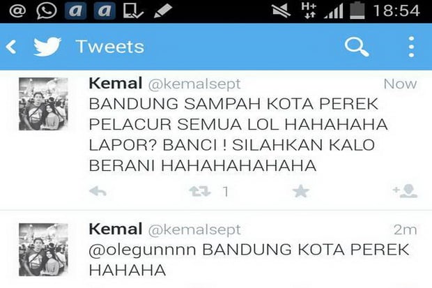 Sebut Bandung Kota Perek,...