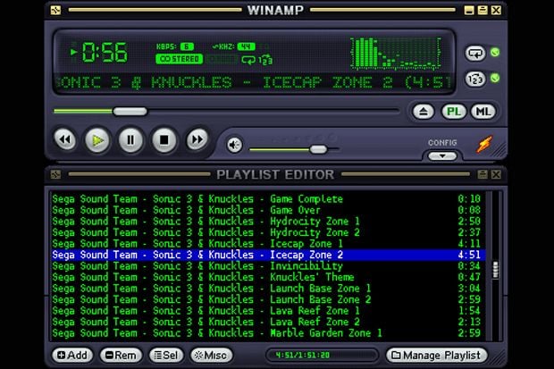 Player Winamp Classic...