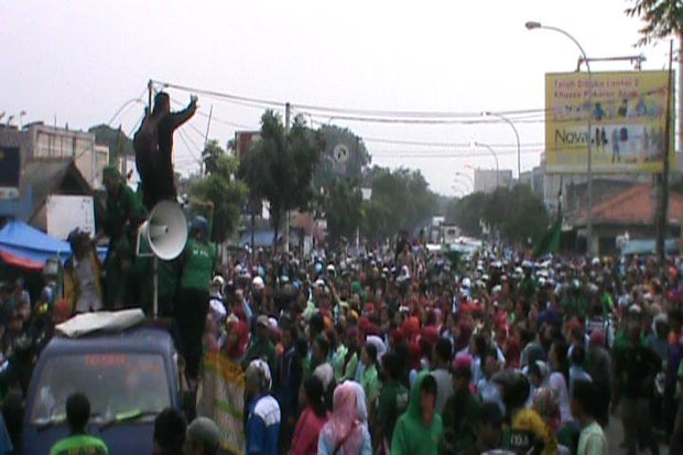 Desak UMP, Buruh Tangerang...