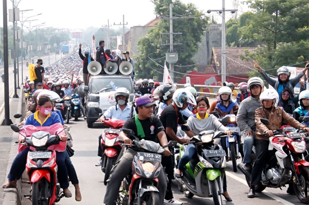 Demo Buruh Berakhir...