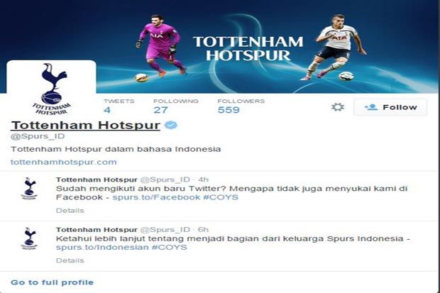 Spurs Rilis Twitter...