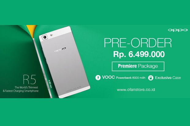 Oppo R5 Sudah Bisa Dipesan...