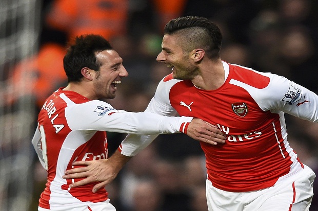 Giroud & Cazorla Bawa...