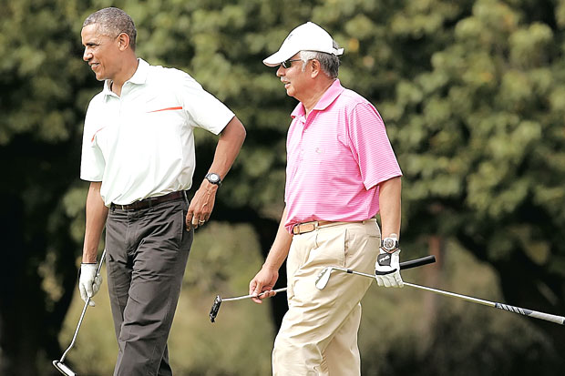 Obama Main Golf di Hawaii,...