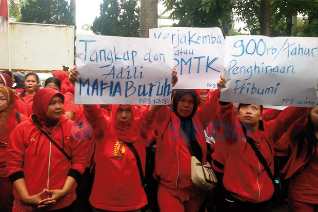 Buruh Eks PT Wintai...