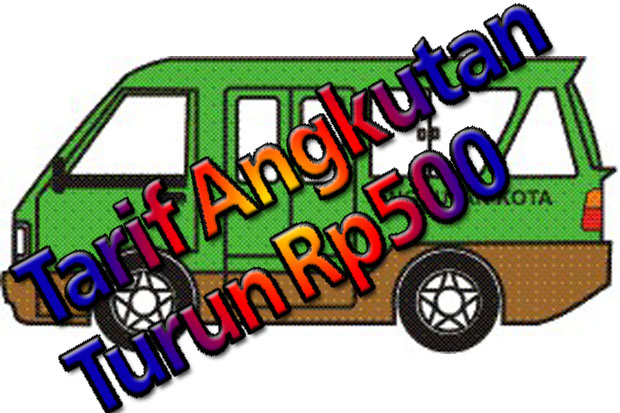 Tarif Angkutan Turun...