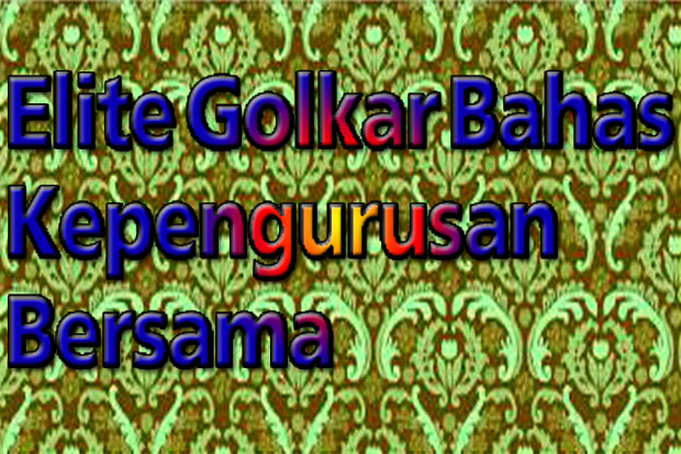 Elite Golkar Bahas Kepengurusan...