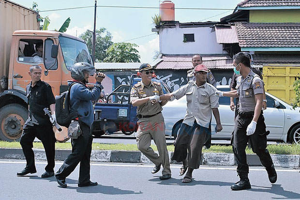 Belasan Gepeng Ditangkap