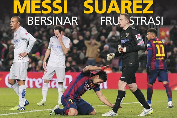 Messi Bersinar Suarez...