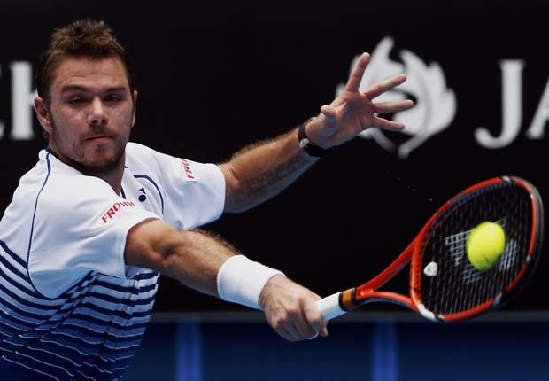 Senyum Puas Wawrinka...