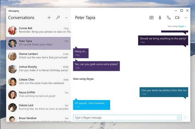Ini Tampilan Skype pada...