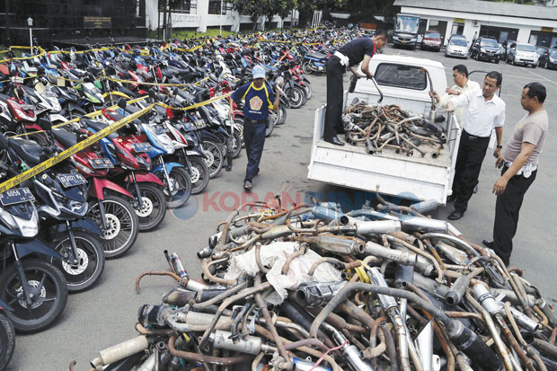 Polisi Amankan 632 Sepeda...