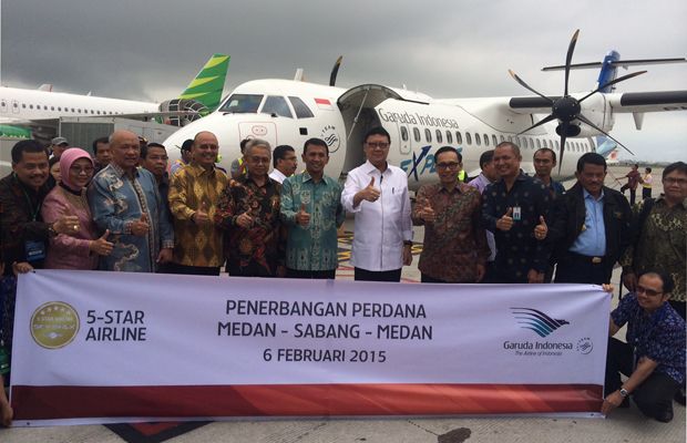 Garuda Layani Rute Sabang-Kuala...