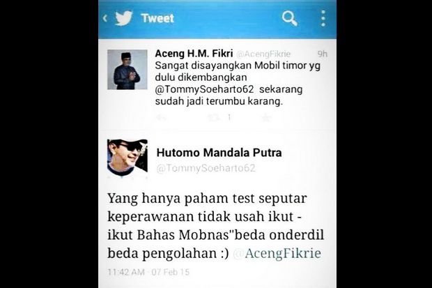 Kicauan Tentang Mobnas...