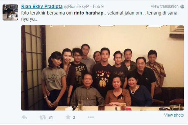 Selamat Jalan Om Rinto...