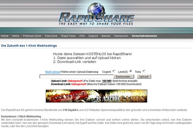 Rapidshare Umumkan Tanggal...