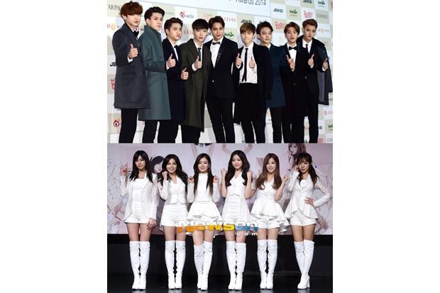 EXO & A Pink Tampil...