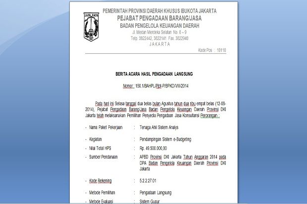 Ini Berkas Pengadaan...