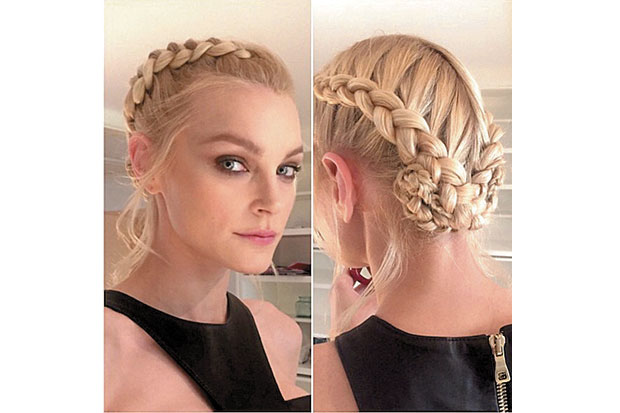 Braid Up Do ala Jessica...