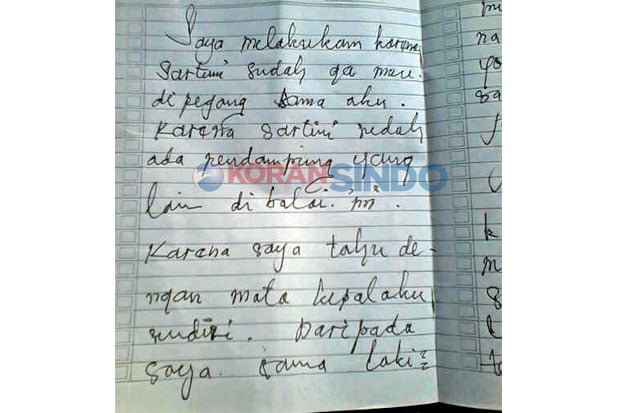 Sebelum Membunuh, Pelaku...